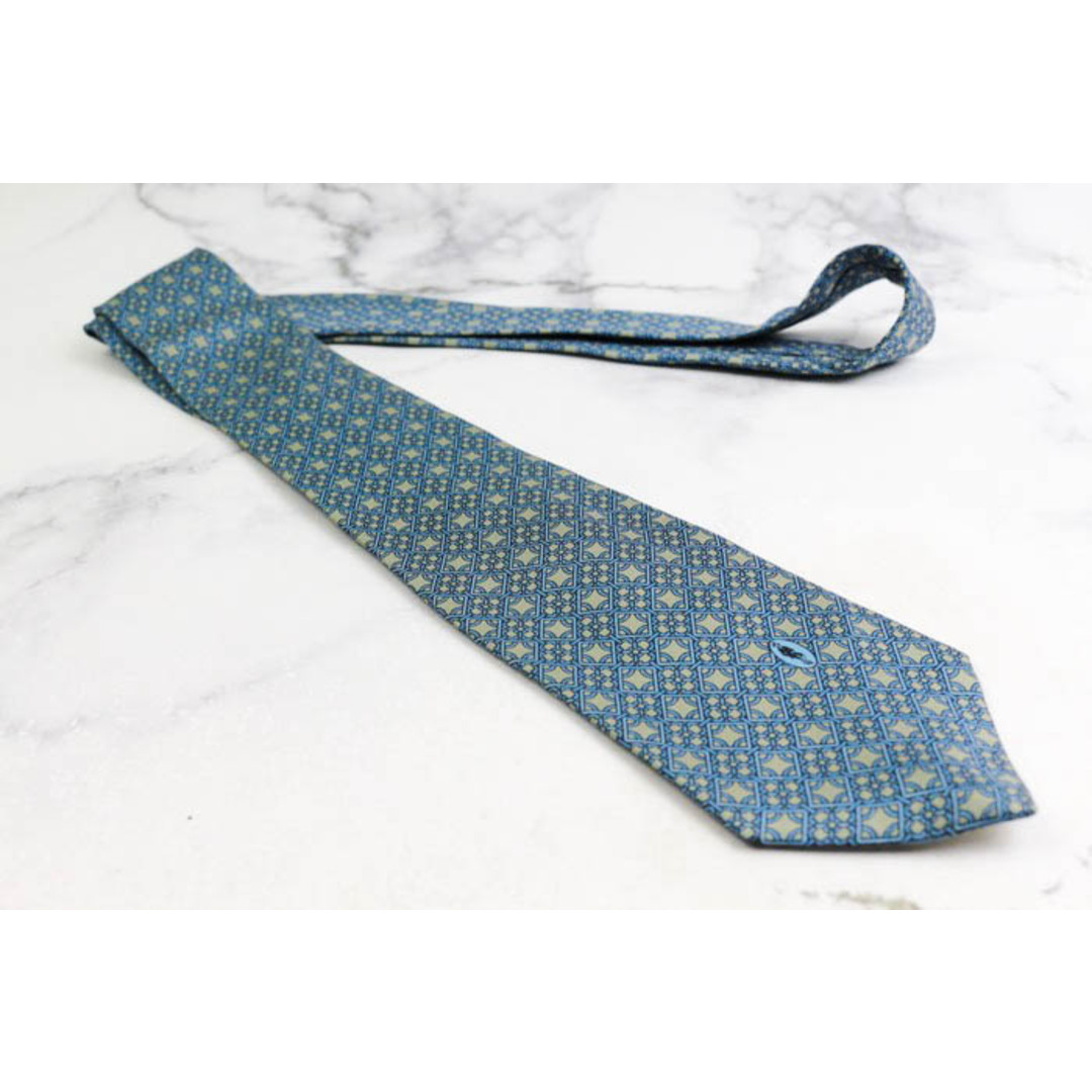 アルニス ブランド ネクタイ シルク 格子柄 総柄 PO メンズ ブルー ARNYS メンズのファッション小物(ネクタイ)の商品写真