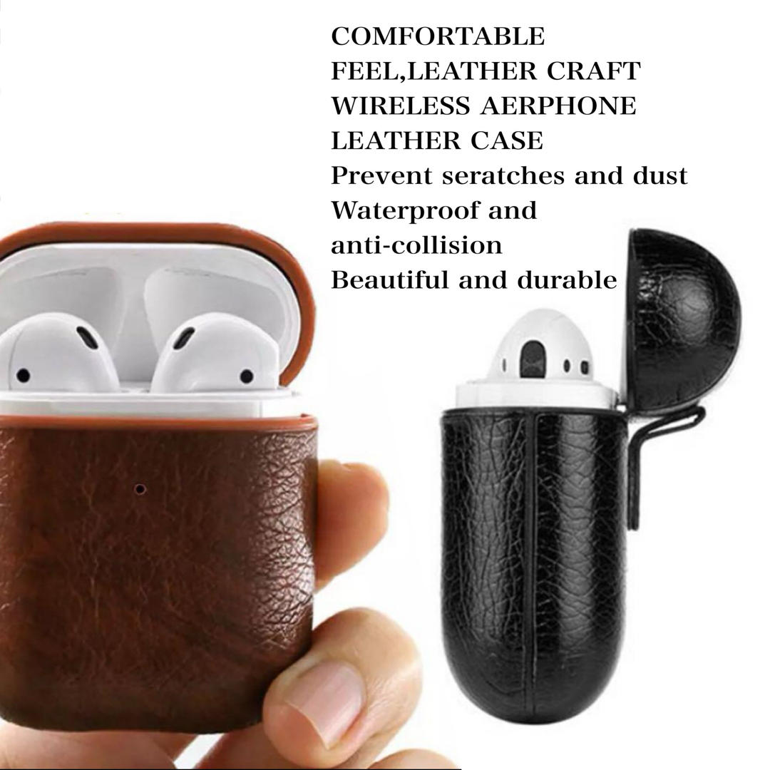 AirPods 第4世代ケース AirPods4 革 レザー イヤホン 黒 新品の AirPods 第4世代ケース AirPods4 革 レザー イヤホン 黒 新品の