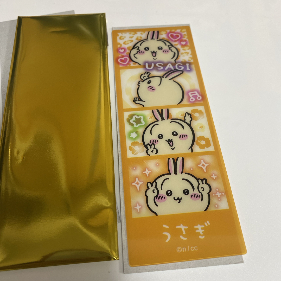 ちいかわ(チイカワ)の懐かしのプリントシール風ブックマーカー しおり ちいかわ うさぎ レディースのファッション小物(その他)の商品写真
