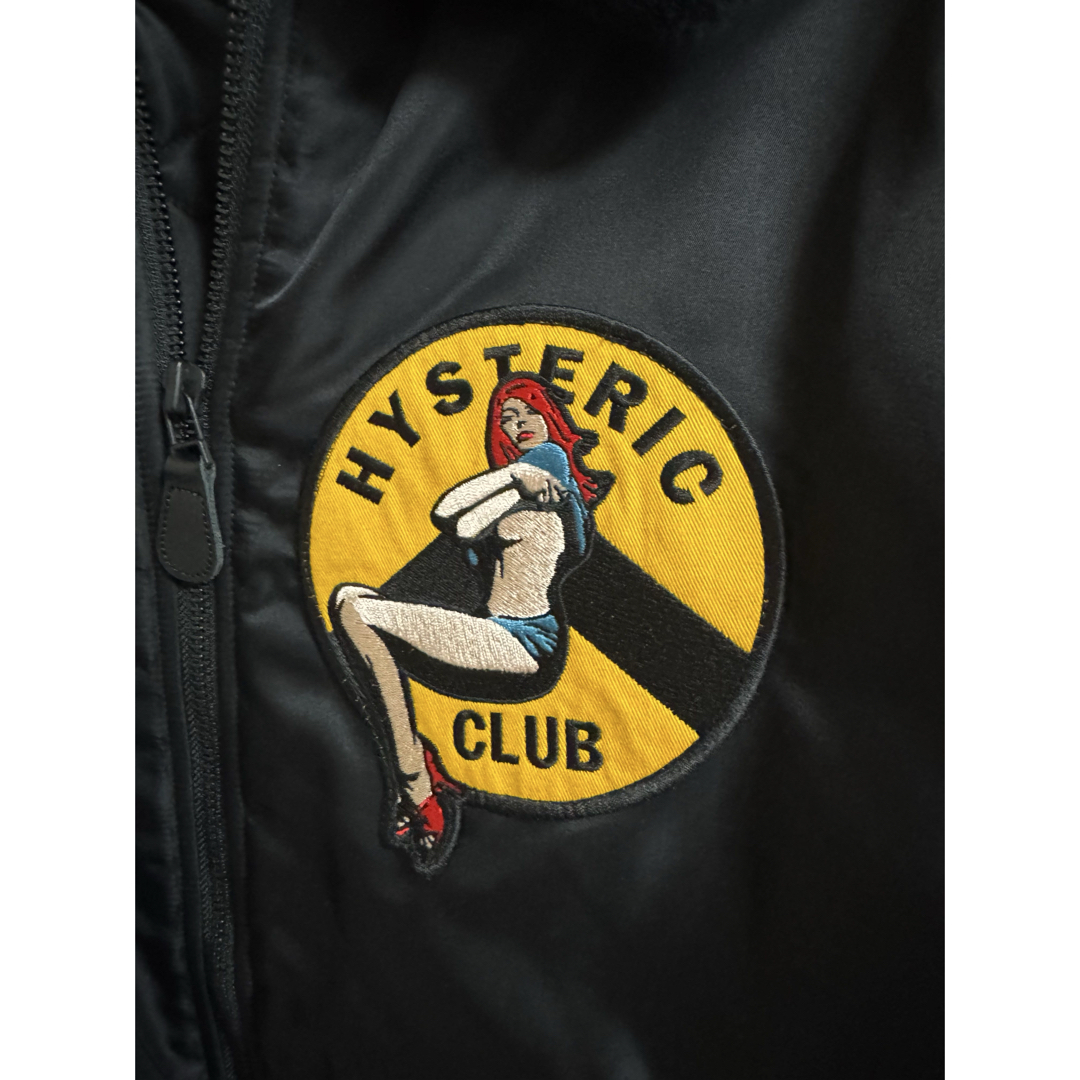 HYSTERIC GLAMOUR - HYSTERIC CLUBワッペン B-15ジャケットの HYSTERIC GLAMOUR - HYSTERIC CLUBワッペン B-15ジャケットの