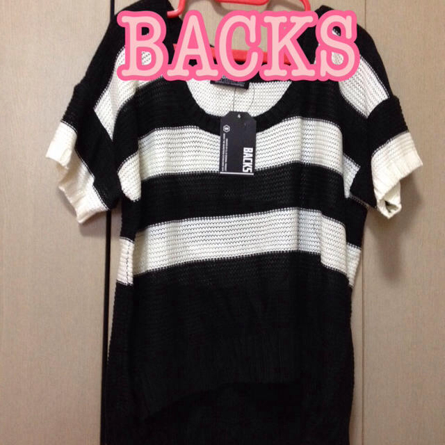 BACKS(バックス)のBACKS♡半袖ニット レディースのトップス(ニット/セーター)の商品写真
