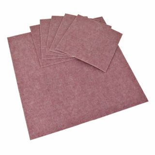 【色:ローズ】ワタナベ工業 国産タイルカーペット 吸着ぴたマット ループ 9枚組(ラグ)