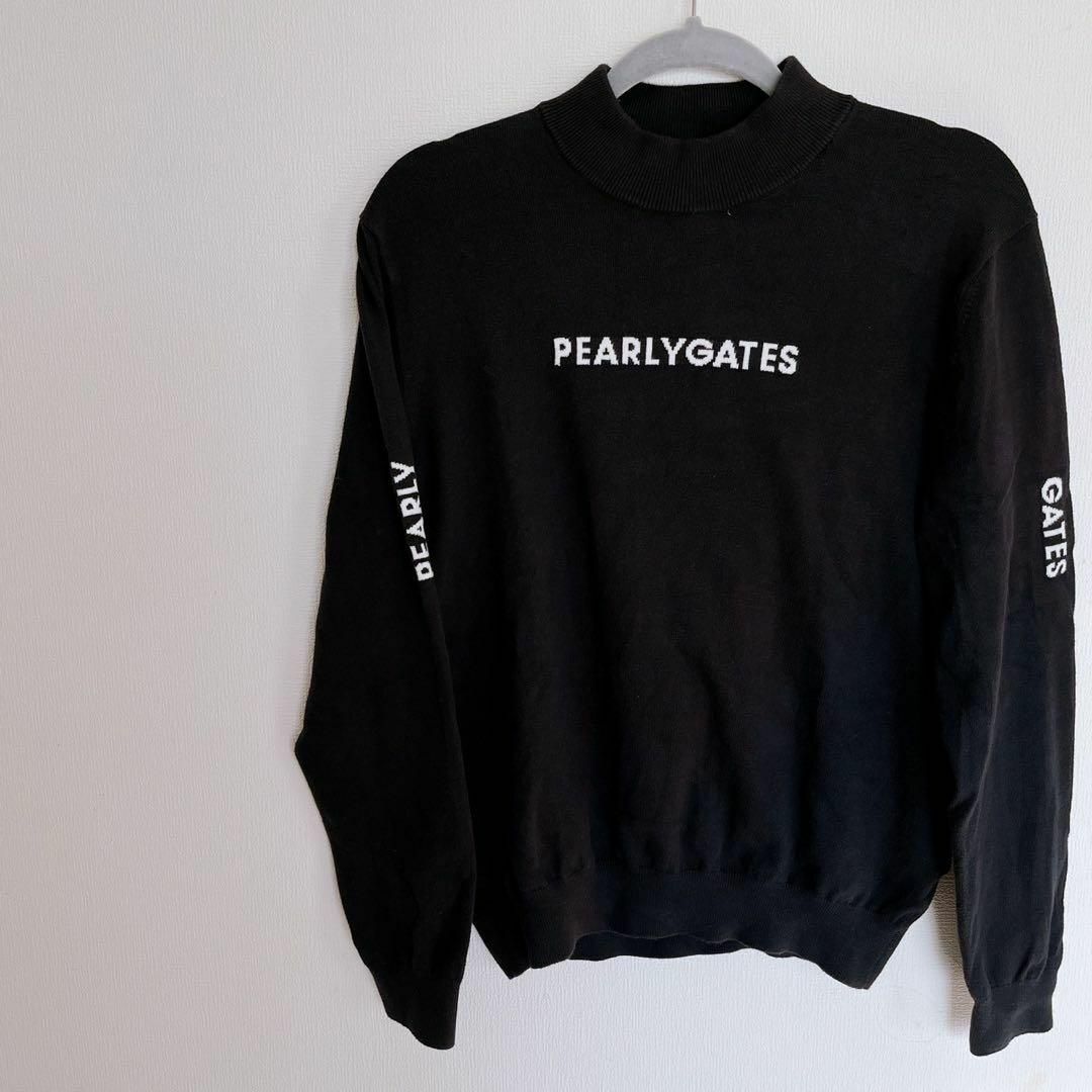 PEARLYGATES パーリーゲイツ セーター 黒 メンズ ゴルフ PEARLYGATES パーリーゲイツ セーター 黒 メンズ ゴルフ