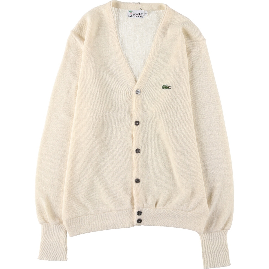古着 70年代 ラコステ LACOSTE IZOD アクリルニットカーディガン 古着 70年代 ラコステ LACOSTE IZOD アクリルニットカーディガン
