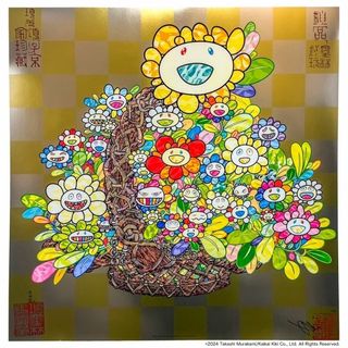 村上隆の最新版画 光琳のお花と水 きやす 村上隆の最新版画 光琳のお花と水 きやす