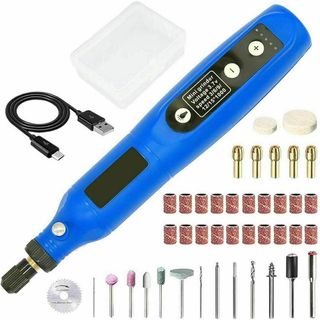 ミニルーター リューター 電動 本体 充電式 40pcs セット 工具 新品(工具/メンテナンス)