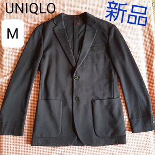 UNIQLO - UNIQLO テーラードジャケット M 新品 ネイビー メンズ 紺色 綿