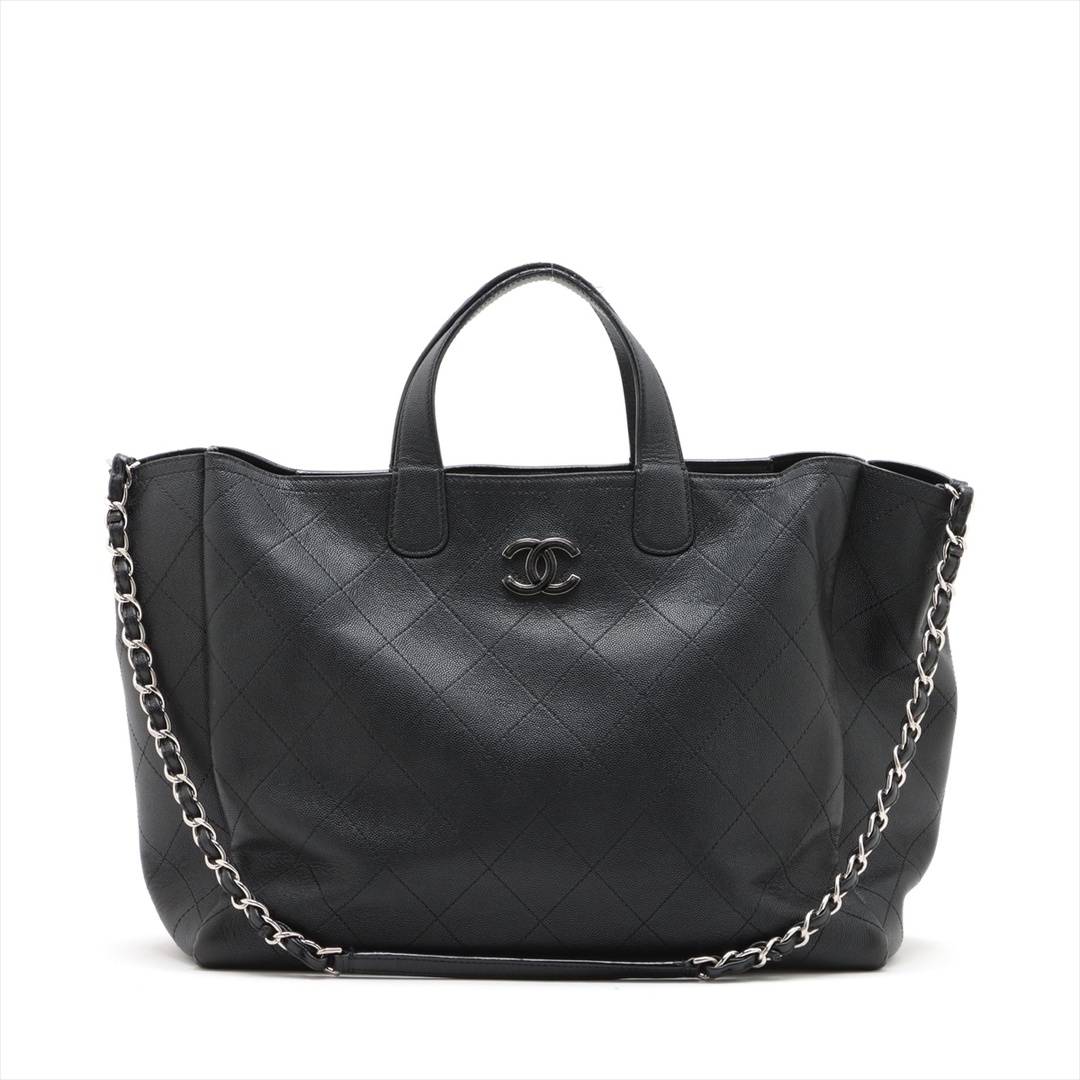CHANEL - シャネル  キャビアスキン  ブラック レディース トートバッグ