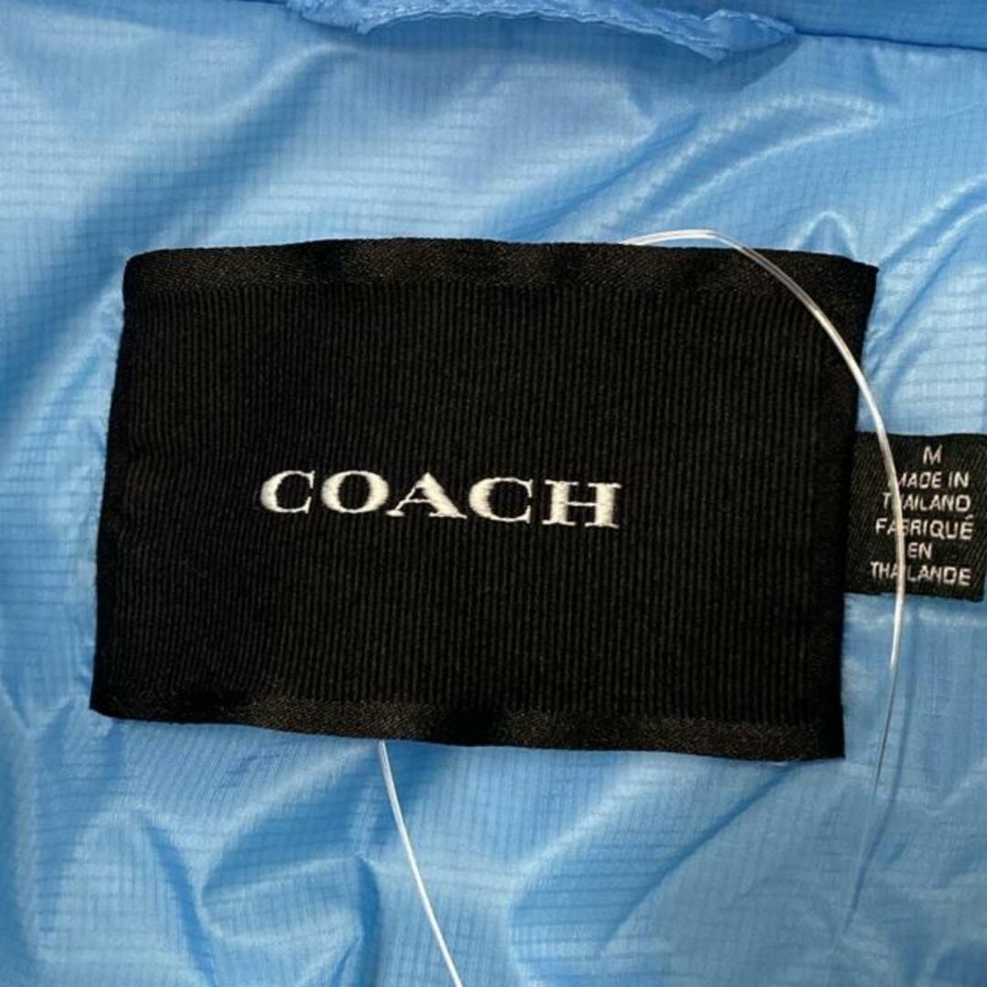 COACH(コーチ) ダウンジャケット サイズM メンズ美品 - ライト COACH(コーチ) ダウンジャケット サイズM メンズ美品 - ライト