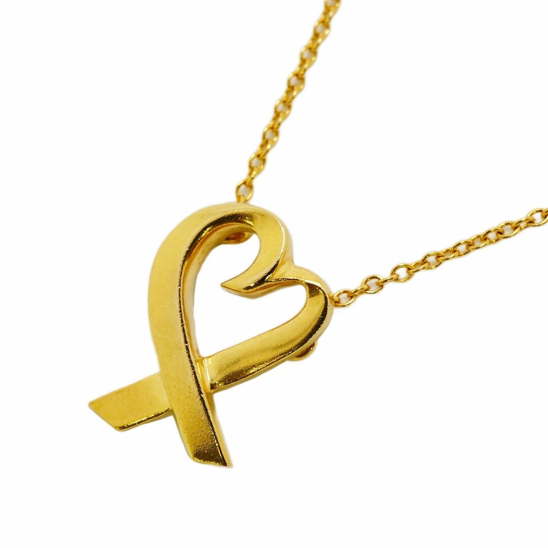 Tiffany & Co. - 【4jtb319】ティファニー ネックレス ラビングハート K18YG イエローゴールド【中古】レディース
