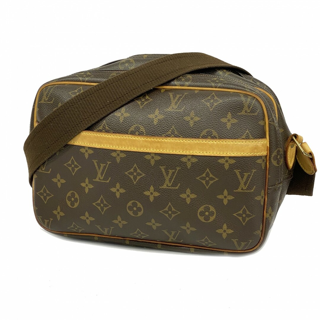 LOUIS VUITTON - 【4ua0016】ルイヴィトン ショルダーバッグ モノグラム リポーターPM M45254 ブラウン【中古】レディース