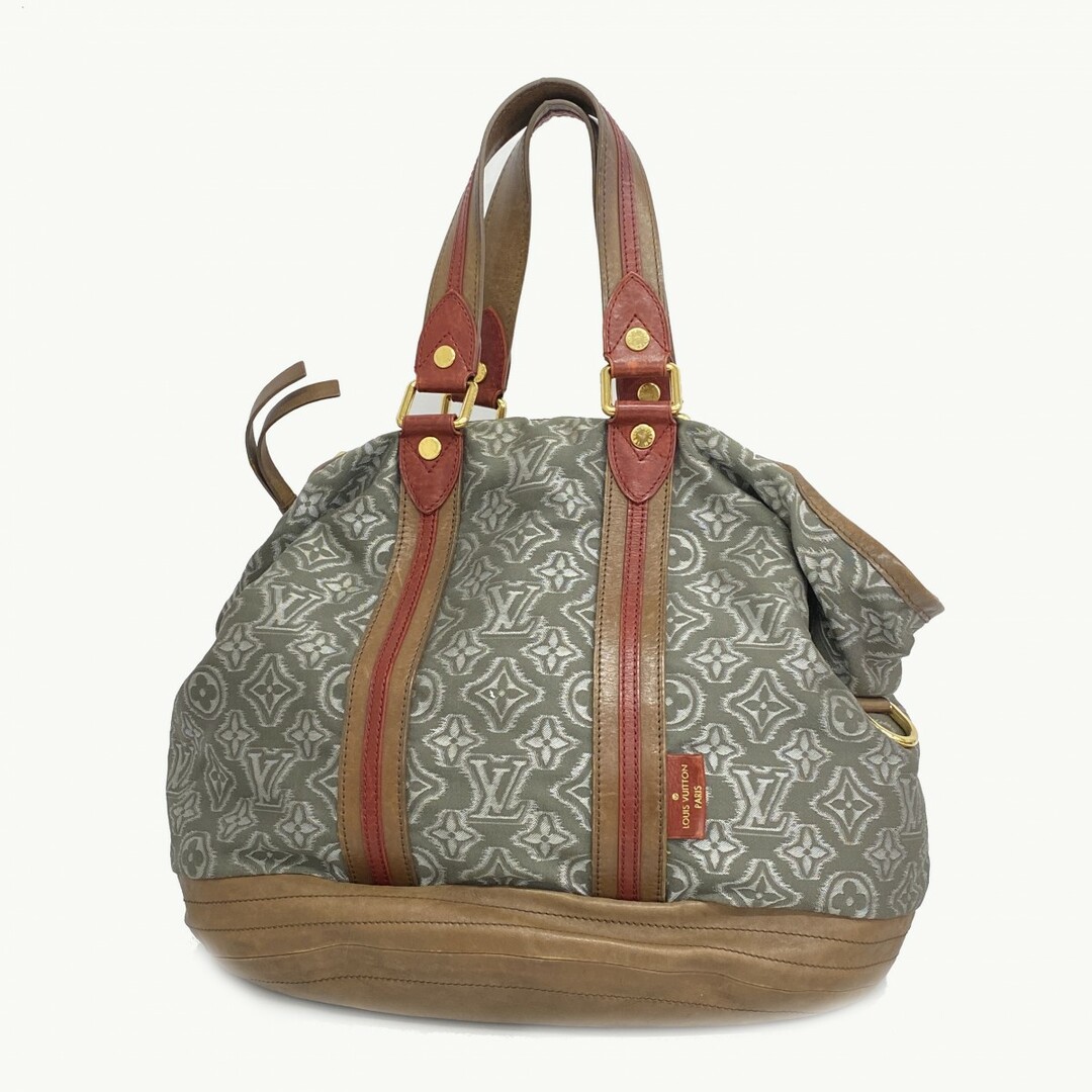 LOUIS VUITTON - 【4ua0321】ルイヴィトン トートバッグ モノグラム アヴィエータ― M40385  グレー 2010年プレフォールコレクション【中古】レディース
