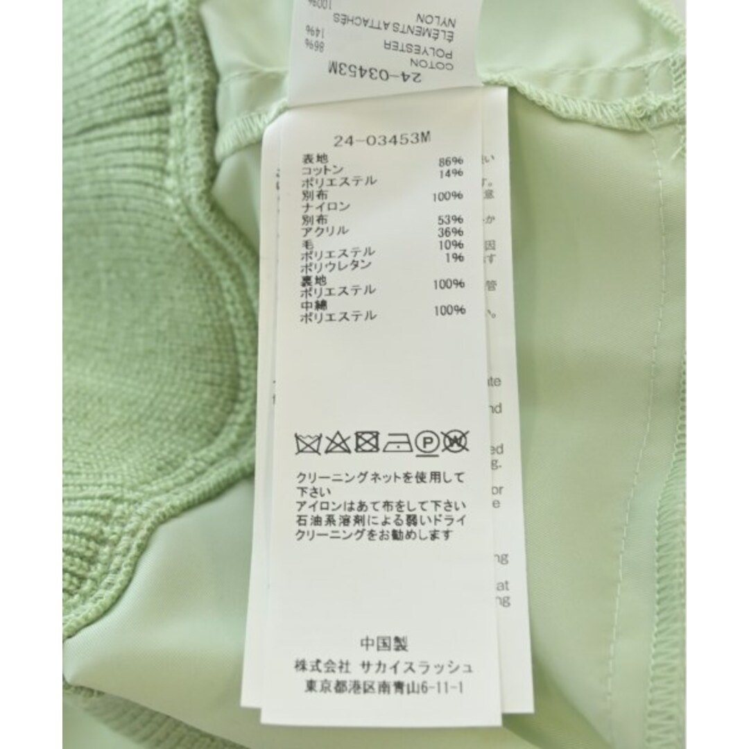 sacai(サカイ)のsacai サカイ ニット・セーター 2(M位) 緑 【古着】【中古】 メンズのトップス(ニット/セーター)の商品写真