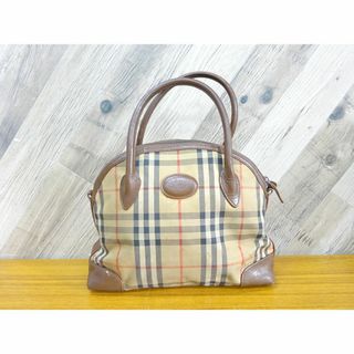 バーバリー(BURBERRY)の三008/ バーバリー ハンドバッグ シャドーホース キャンバス レザー(ハンドバッグ)