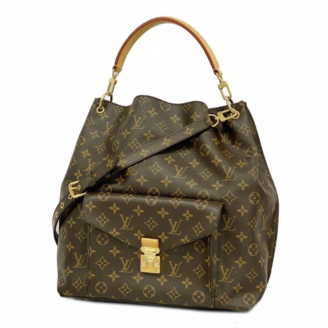 LOUIS VUITTON - 【4tc2192】ルイヴィトン ハンドバッグ モノグラム メティス M40781 ブラウン【中古】レディース