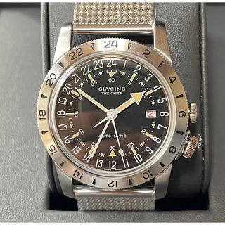 年末のプロモーション特価! GLYCINE - 自動巻き サブ48 コンバット グリシン グライシン 3針+カレンダー