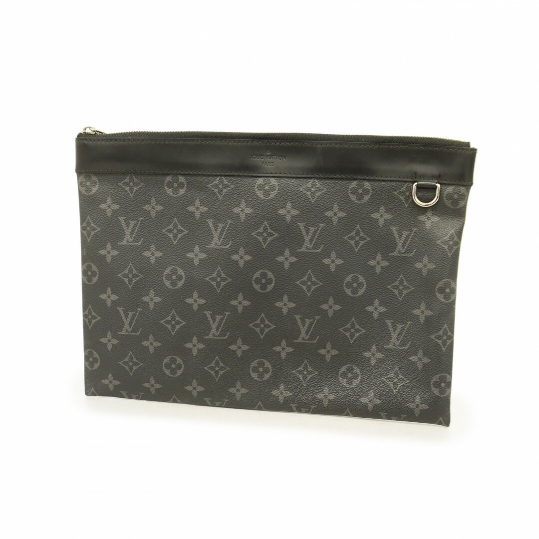 LOUIS VUITTON - 【4tc2592】ルイヴィトン クラッチバッグ ダミエ・グラフィット ポシェットディスカバリー M62291 ブラック【中古】メンズ