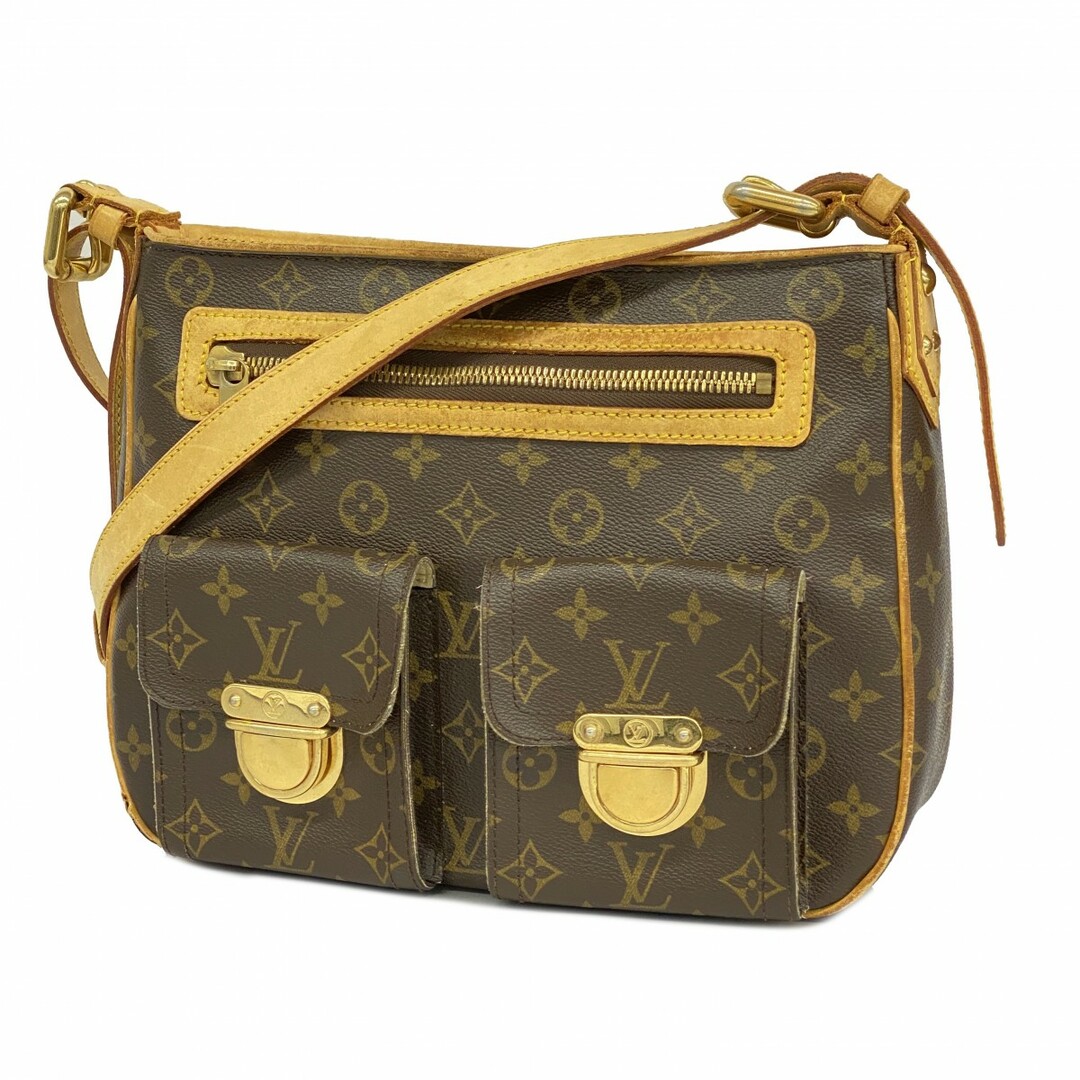 LOUIS VUITTON - 【4tc2713-c】ルイヴィトン ショルダーバッグ モノグラム ハドソンGM M40045 ブラウン【中古】レディース
