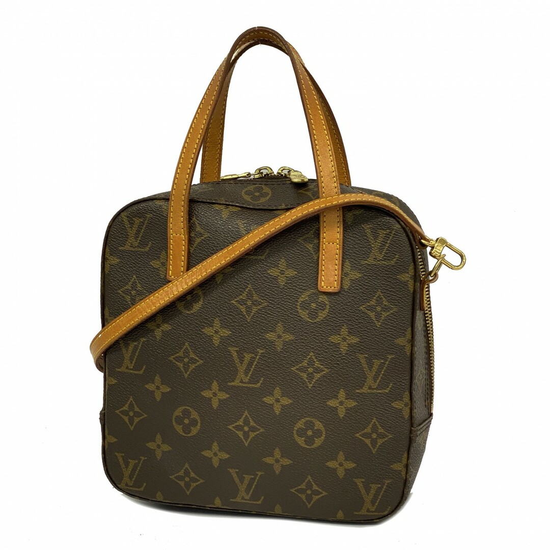 LOUIS VUITTON - 【4tc2747】ルイヴィトン ハンドバッグ モノグラム スポンティーニ M47500 ブラウン【中古】レディース