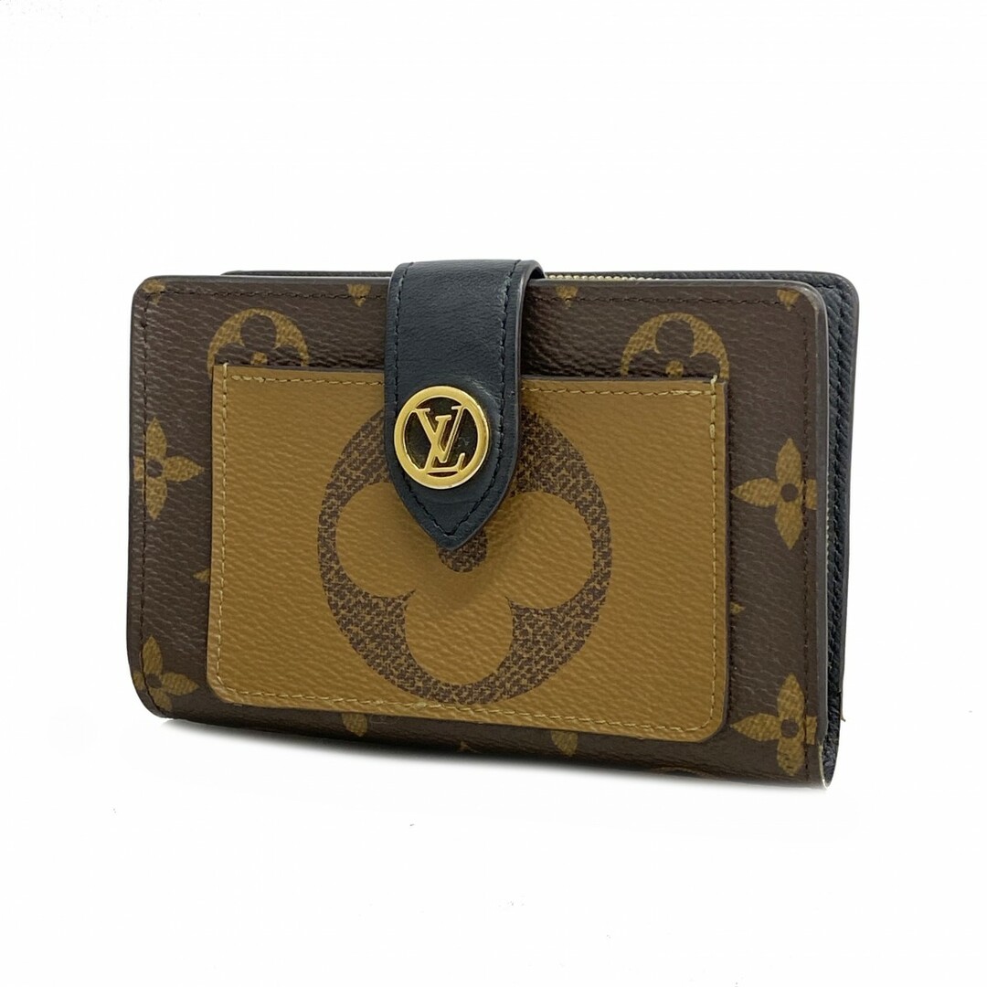 LOUIS VUITTON - 【4tc2882】ルイヴィトン 財布 モノグラムリバース ポルトフォイユジュリエット M69432 ブラウン【中古】レディース