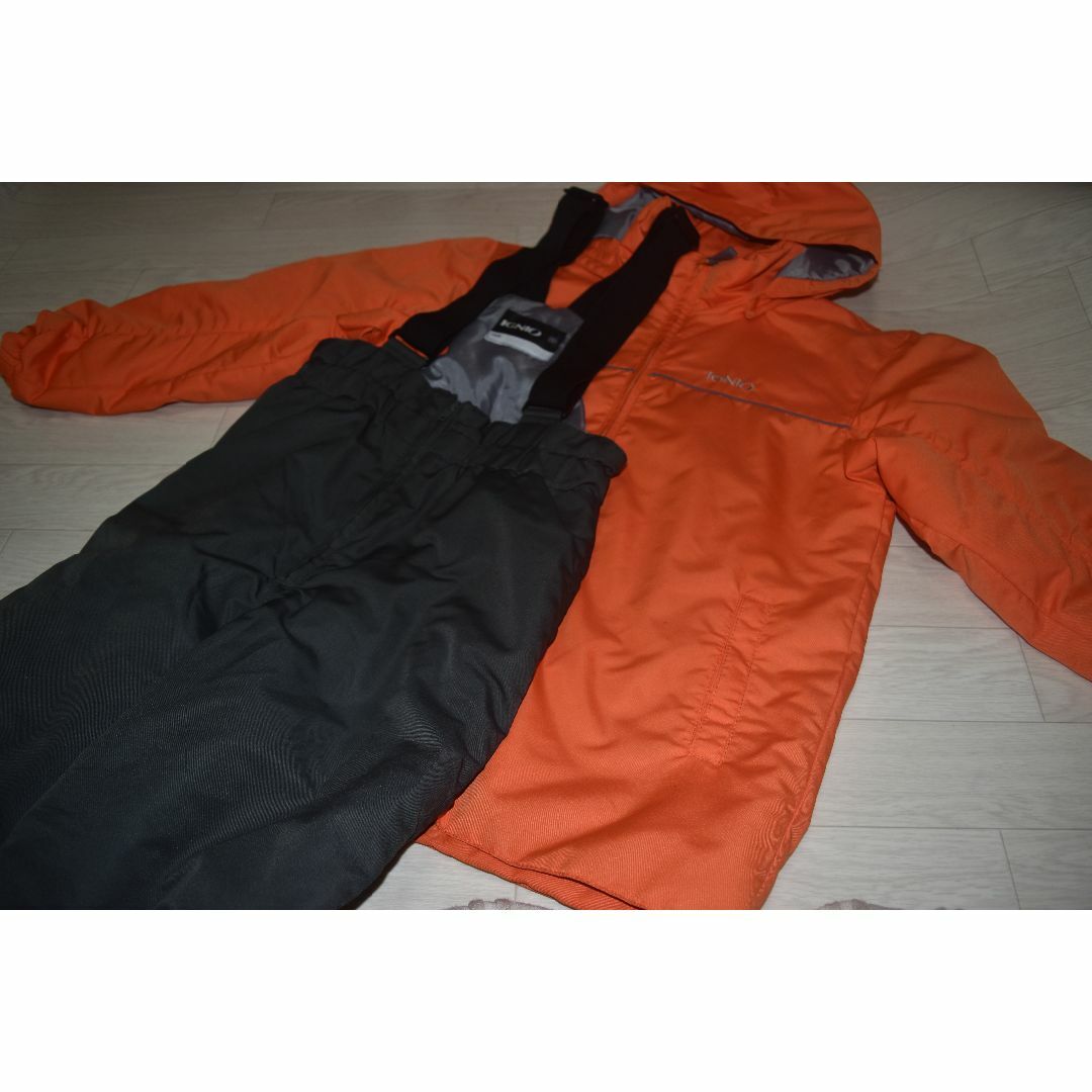 140Mサイズバートンジュニア赤オレンジスノーウェアスノボーウェア