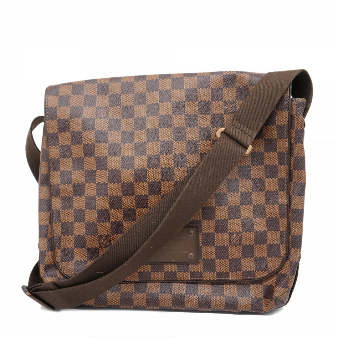 LOUIS VUITTON - 【4td3408】ルイヴィトン ショルダーバッグ ダミエ ブルックリンMM N51211 エベヌ【中古】レディース
