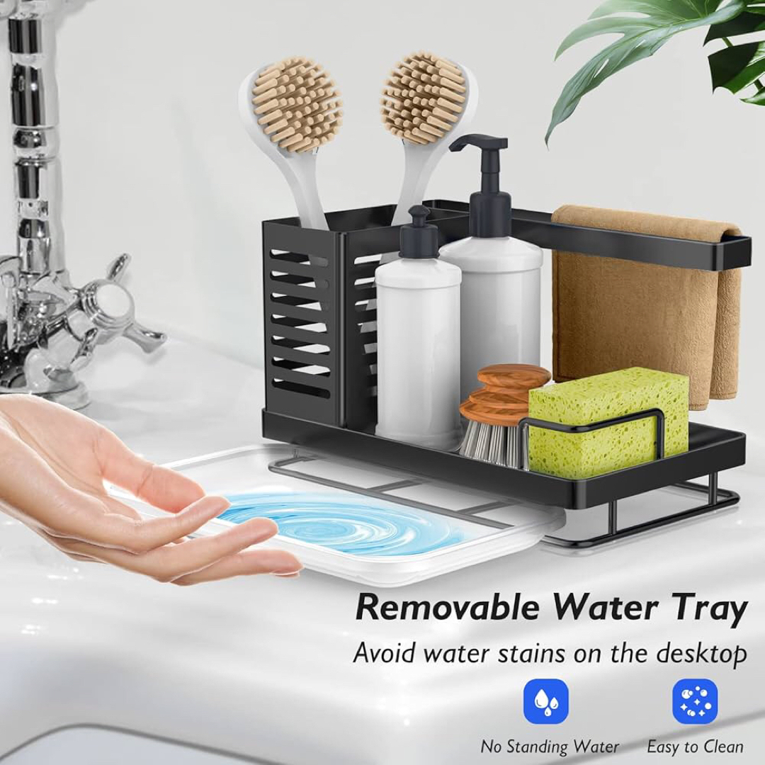最終価格 シンク オーガナイザー ステンレススチール 取り外し可能な排水パン付 インテリア/住まい/日用品のキッチン/食器(収納/キッチン雑貨)の商品写真