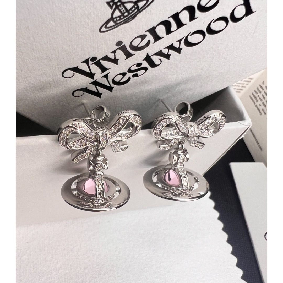 22新作☆vivienne westwood☆OCTAVIE リボン&オーブ ピアス