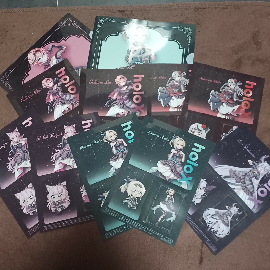 セブンイレブン ホロライブ holoX クリアシート クリアファイル エンタメ/ホビーのおもちゃ/ぬいぐるみ(キャラクターグッズ)の商品写真