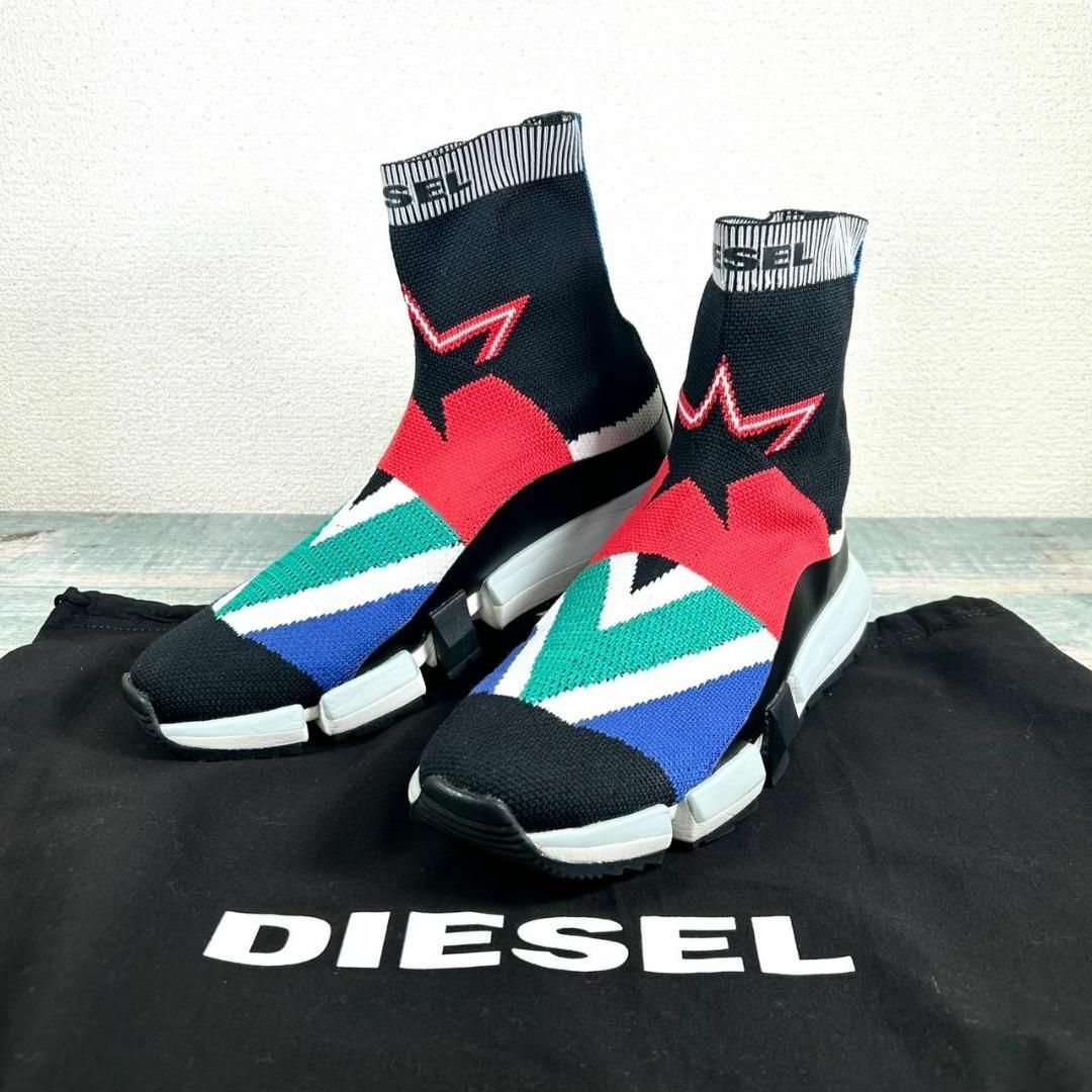 超美品 DIESEL ロゴ 27cm 名作 ソックススニーカー スニーカー 超美品 DIESEL ロゴ 27cm 名作 ソックススニーカー スニーカー