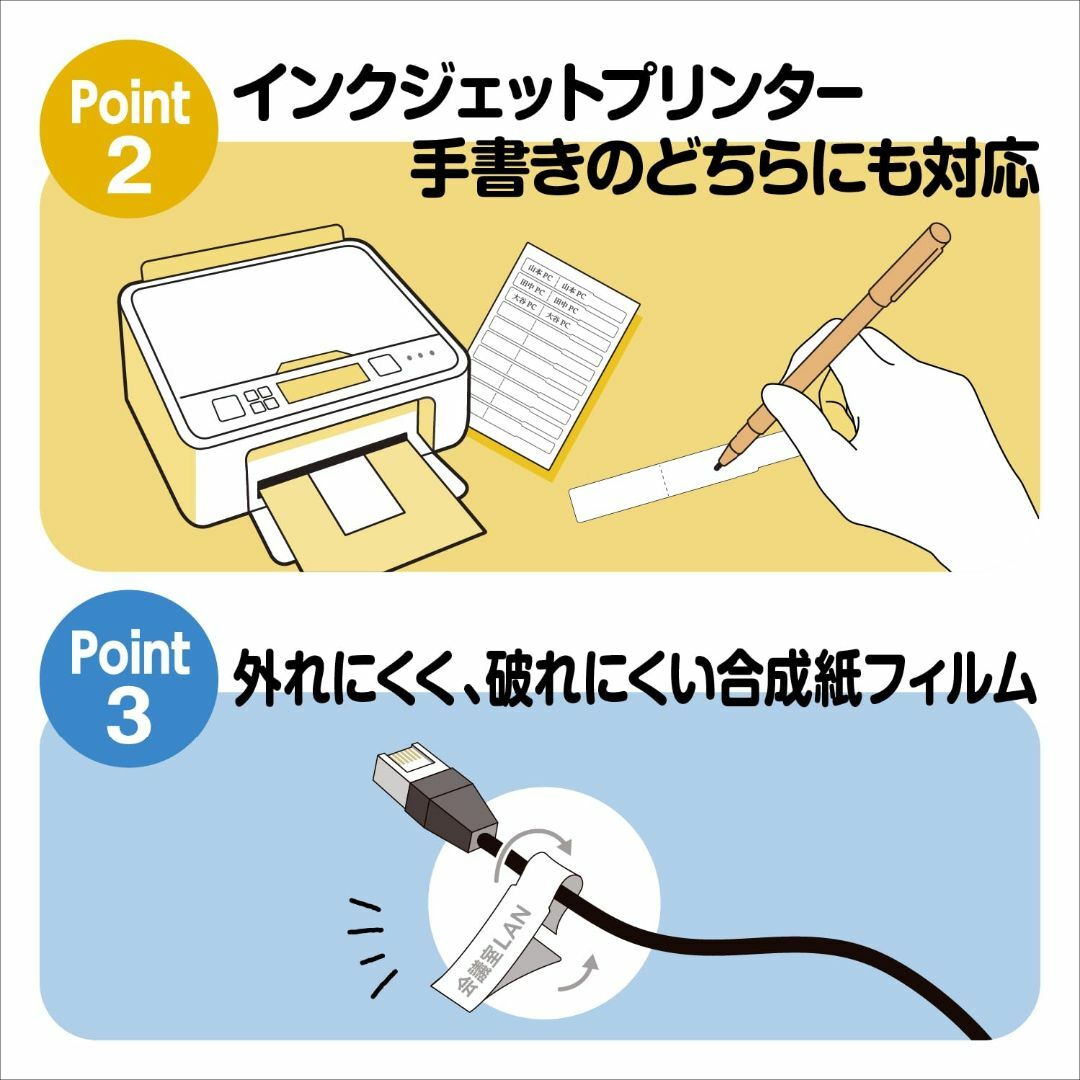 【特価セール】ササガワ ケーブルラベル タカ印 プリンター対応 テンプレート付き その他のその他(その他)の商品写真