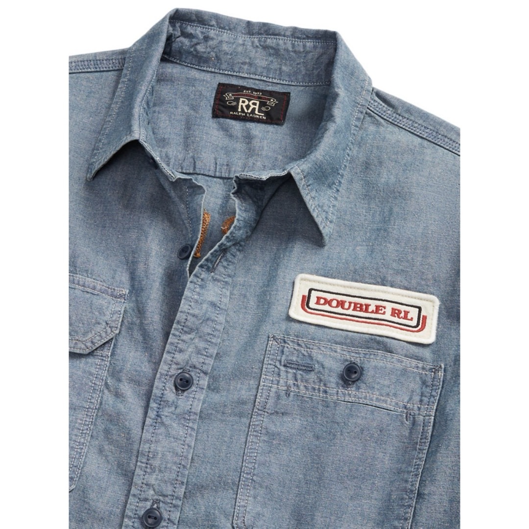 RRL - 新品*RRL*エンブロイダリー インディゴ シャンブレー RRL - 新品*RRL*エンブロイダリー インディゴ シャンブレー