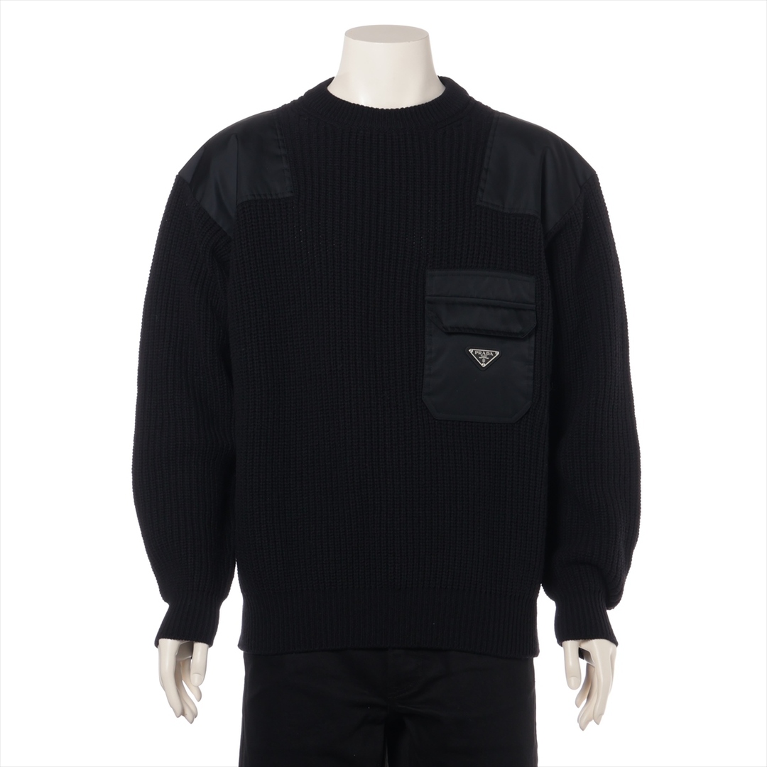 PRADA - プラダ Re Nylon リ ナイロン ウール×ナイロン 50 ブラック