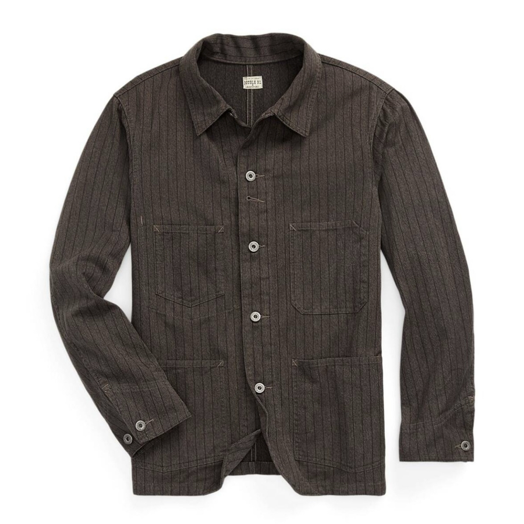 新品*RRL*ストライプド ジャスペ ツイル ジャケット *S ダブル 新品*RRL*ストライプド ジャスペ ツイル ジャケット *S ダブル