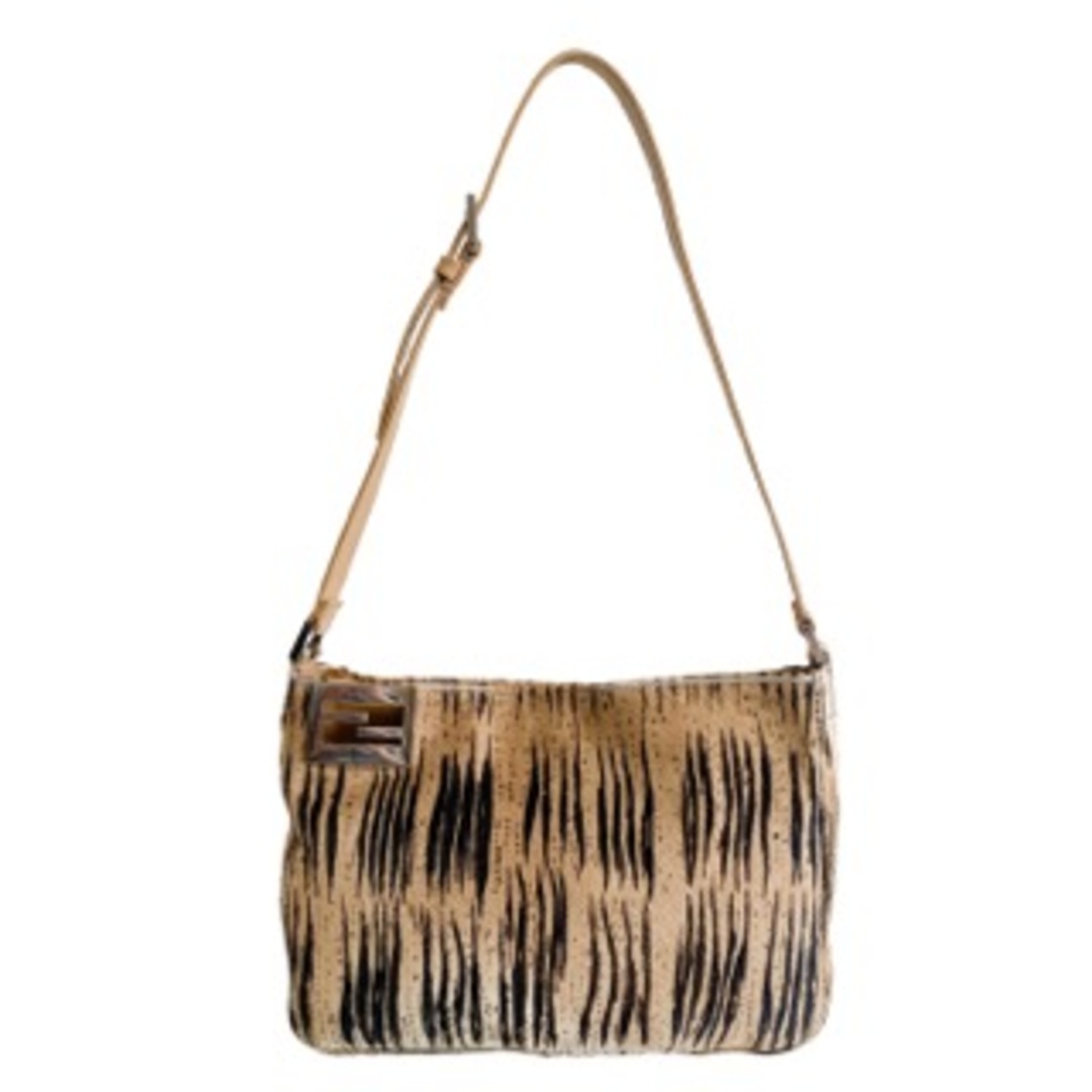 FENDI - 【FENDI / フェンディ】ゼブラプリント ハラコ 茶 ショルダーバッグ
