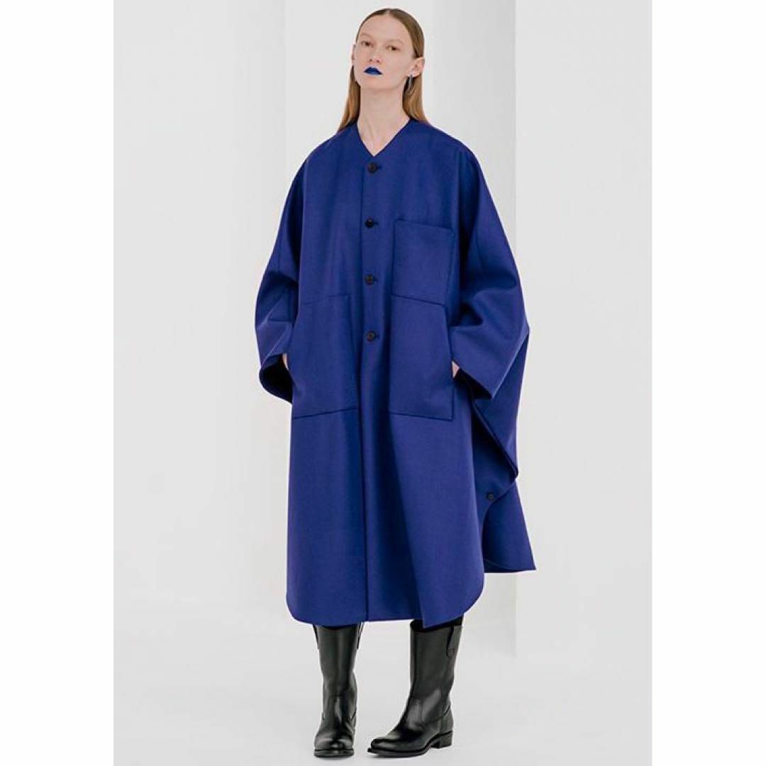 HYKE - 新品同様☆HYKE人気完売☆美しいロイヤルブルーのウール HYKE - 新品同様☆HYKE人気完売☆美しいロイヤルブルーのウール