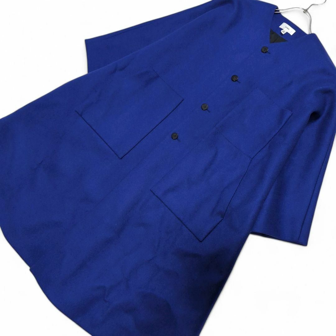 HYKE - 新品同様☆HYKE人気完売☆美しいロイヤルブルーのウール HYKE - 新品同様☆HYKE人気完売☆美しいロイヤルブルーのウール