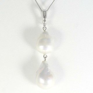 シルバー ネックレス パール 総重量約6.7g 約39cm ジュエリー 中古 送料無料  【中古】【あす楽】 ギフトラッピング無料(ネックレス)