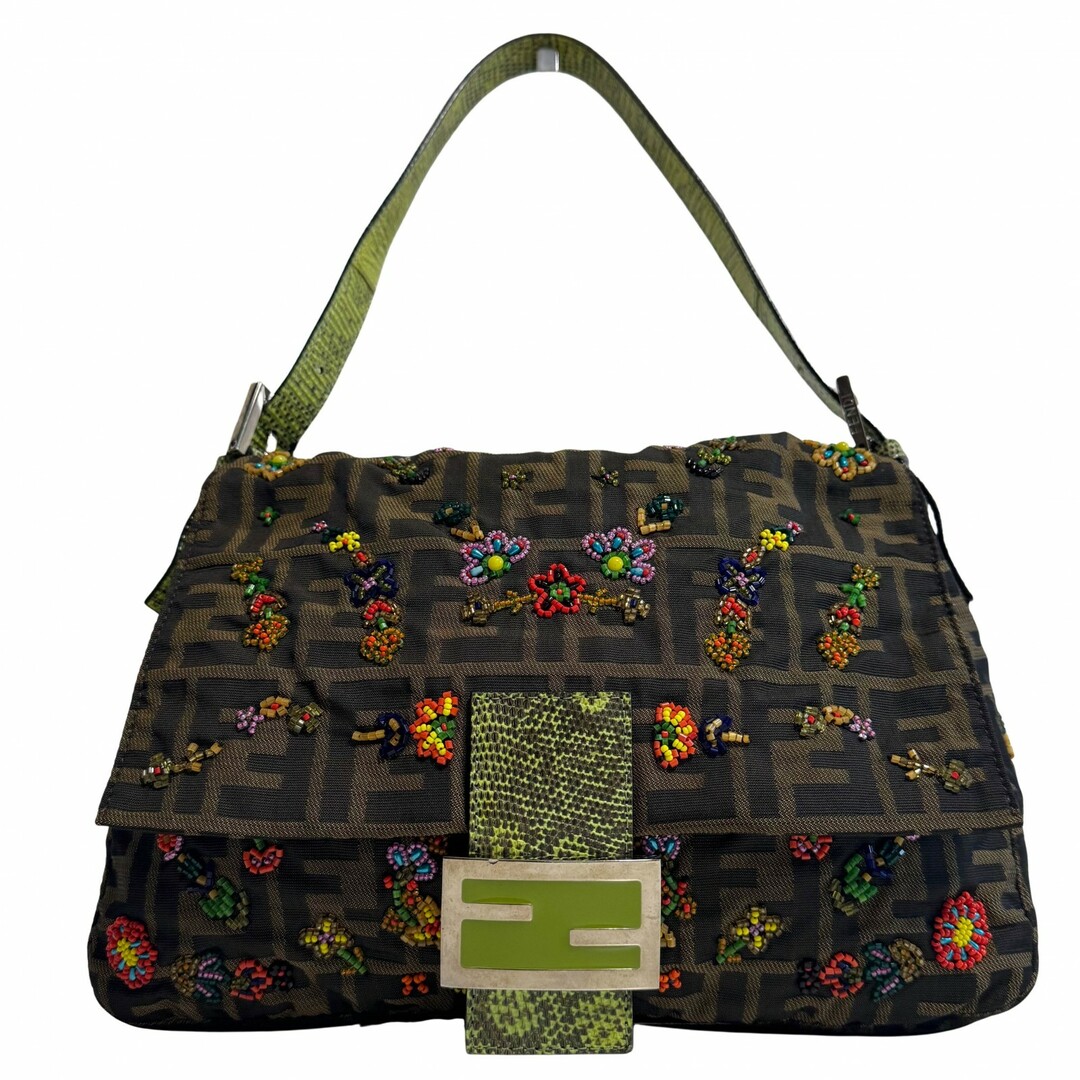 FENDI - 【FENDI / フェンディ】マンマバケット バゲット ビーズ ショルダーバッグ