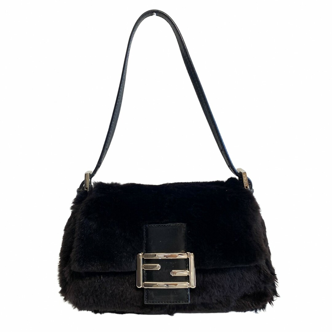FENDI - 【FENDI / フェンディ】ミニマンマバゲット ダークブラウン ファー ショルダーバッグ