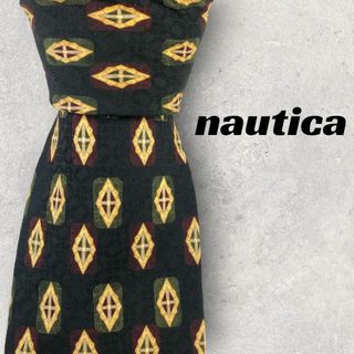 ノーティカ(NAUTICA)の【6619】美品！ノーティカ　ネクタイ　ブラック系(ネクタイ)