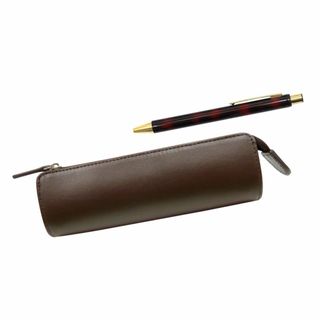 【特価商品】再生牛革ペンケース・トラディショナルスタンダード茶 ＮＱ30太軸金属(その他)