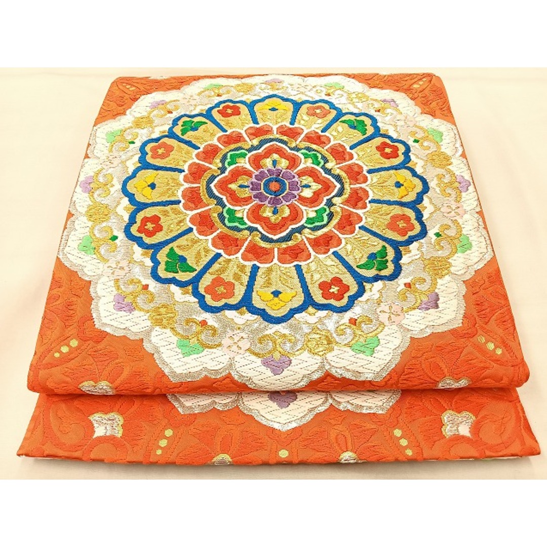 平和屋着物◎六通柄袋帯 唐織 正倉院花唐草文 金銀糸 正絹 逸品 平和屋着物◎六通柄袋帯 唐織 正倉院花唐草文 金銀糸 正絹 逸品