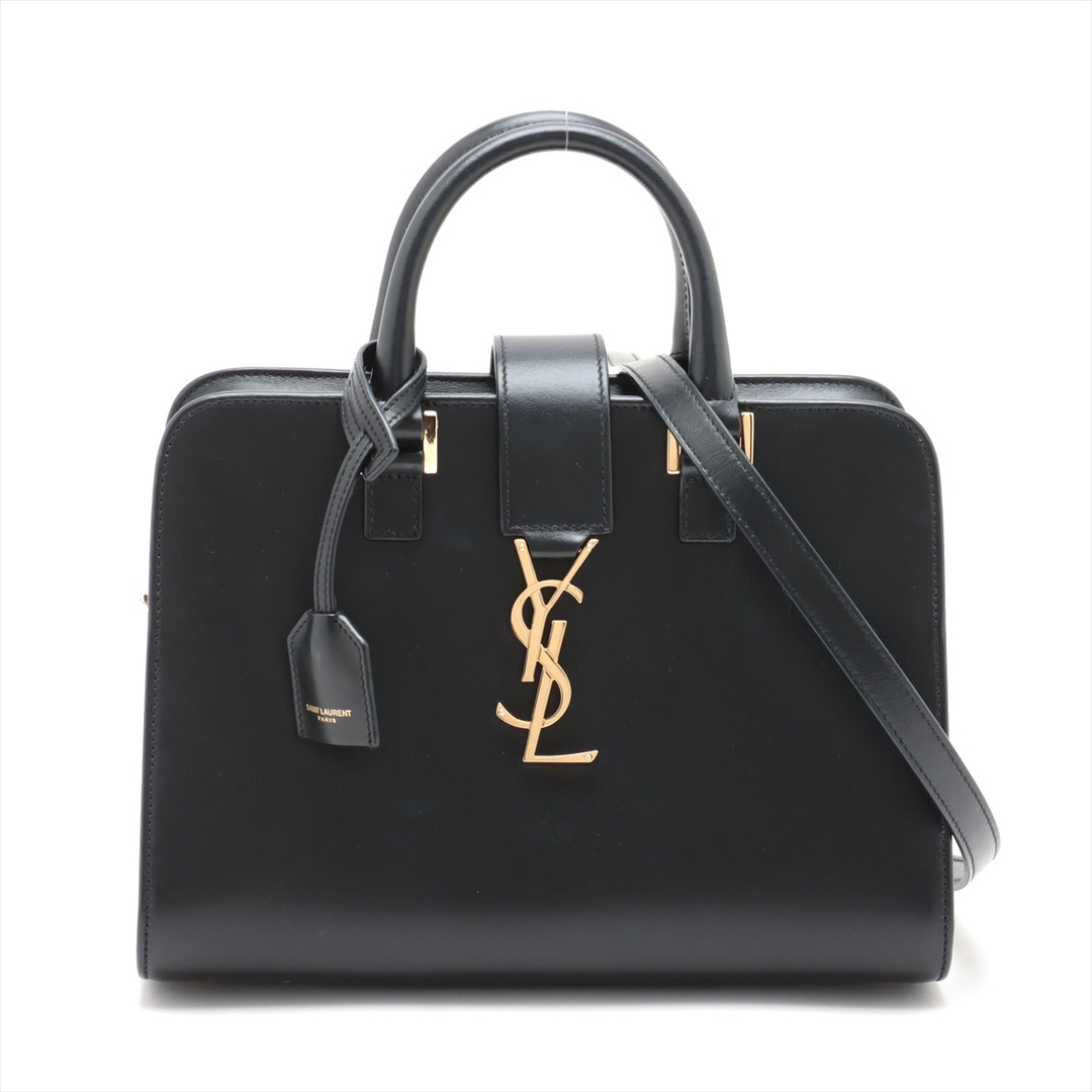 SAINT LAURENT - サンローランパリ  レザー  ブラック レディース ハンドバッグ