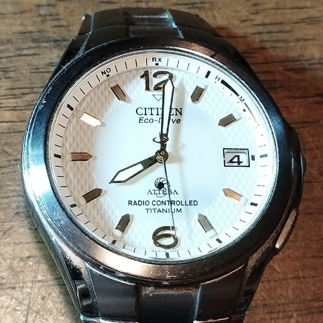 CITIZEN - AJ44 シチズン・アテッサ チタン・電波・ソーラー時計 CITIZEN - AJ44 シチズン・アテッサ チタン・電波・ソーラー時計