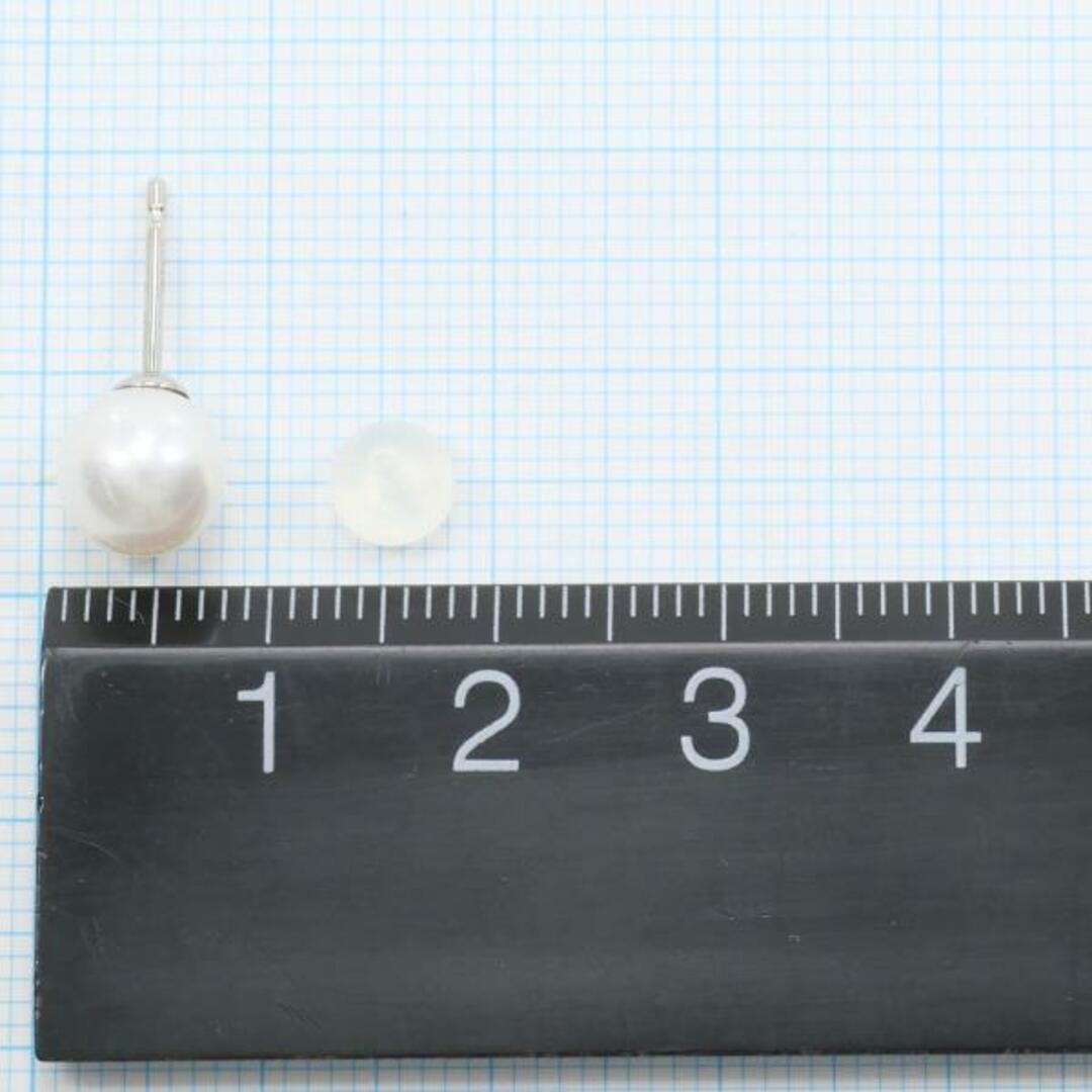 K14 14金 WG ホワイトゴールド ピアス パール 総重量約1.4g