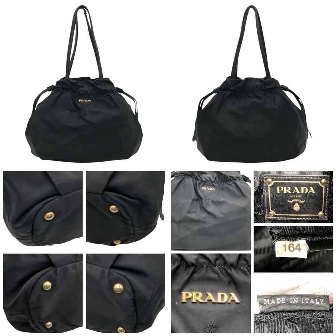 PRADA プラダ テスート ジャガードロゴ ブラック 黒 ナイロン PRADA プラダ テスート ジャガードロゴ ブラック 黒 ナイロン