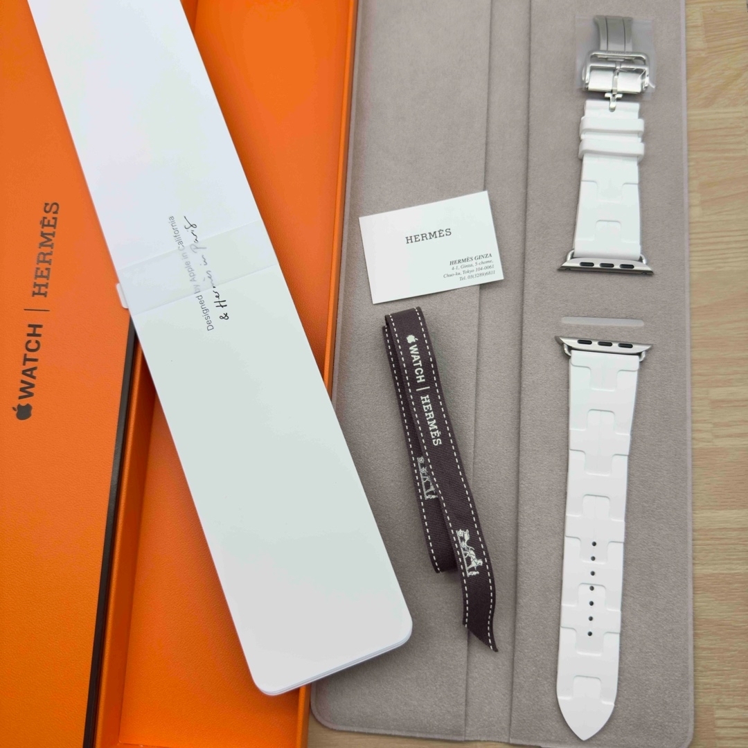 Apple - 2134 Apple Watch エルメス キリム ホワイト 白 HERMES Apple - 2134 Apple Watch エルメス キリム ホワイト 白 HERMES