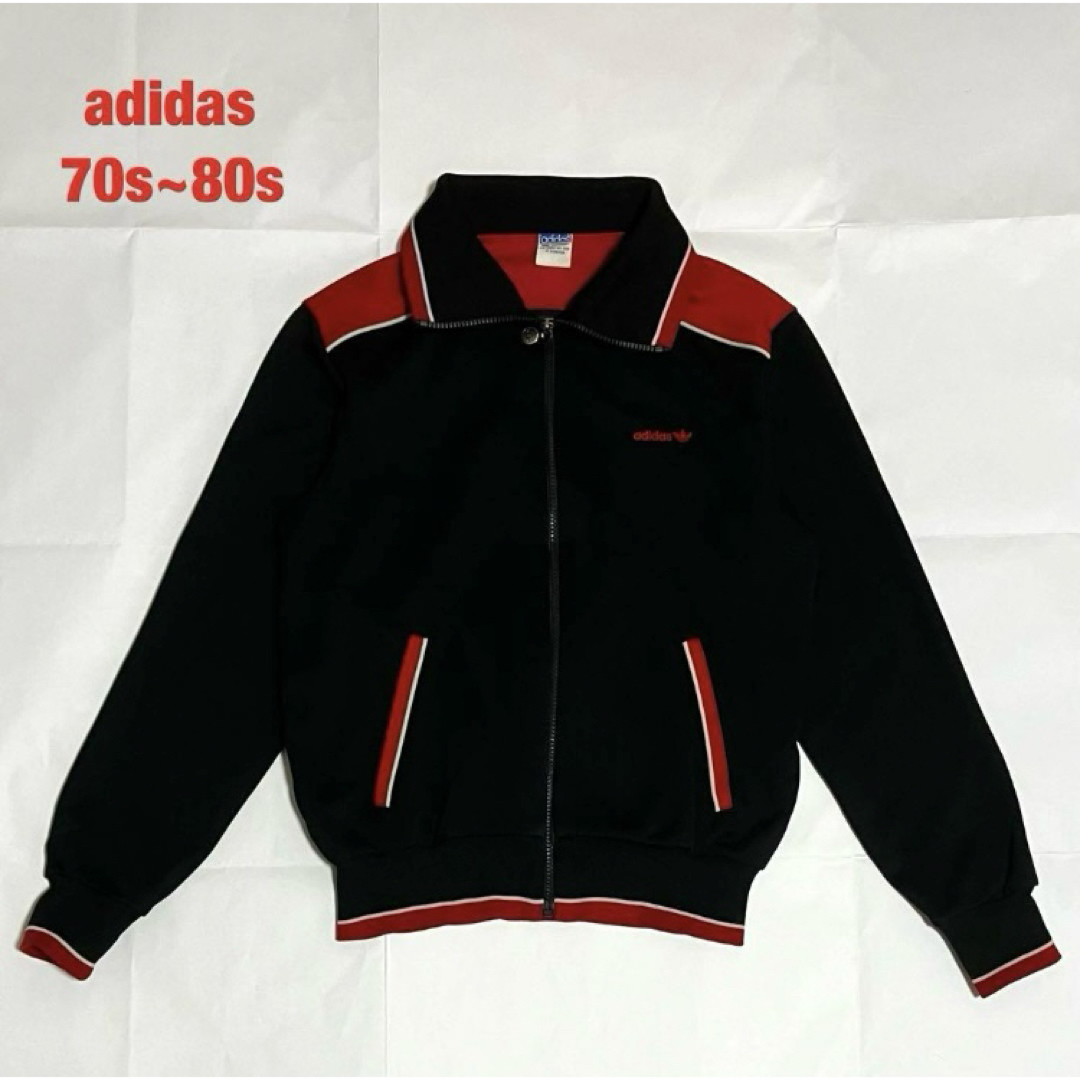 希少】adidas アディダス トラックジャケット デサント社 70s 希少】adidas アディダス トラックジャケット デサント社 70s