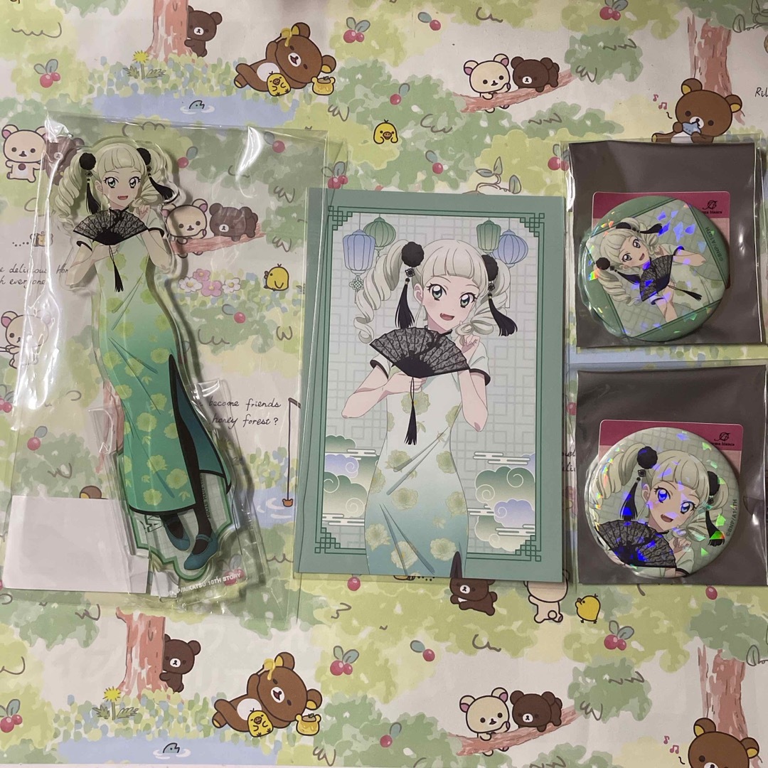 アイカツ アニメイト限定 描き下ろし チャイナドレス 缶バッジ アイカツ アニメイト限定 描き下ろし チャイナドレス 缶バッジ